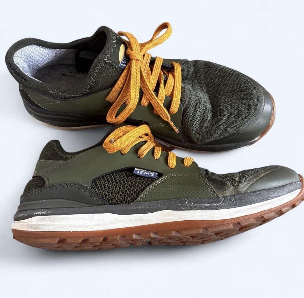 LEMS Mesa trail hiking sneaker Barefoot Shoe Wide Toe Box NO INSOLES Women’s 9.5